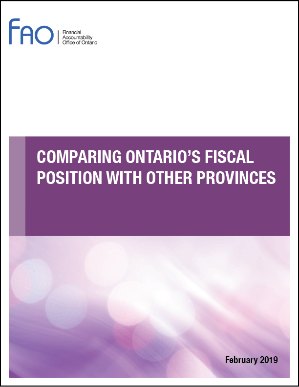 Comparing Ontario's Fiscal Position with Other Provinces: 2017-18